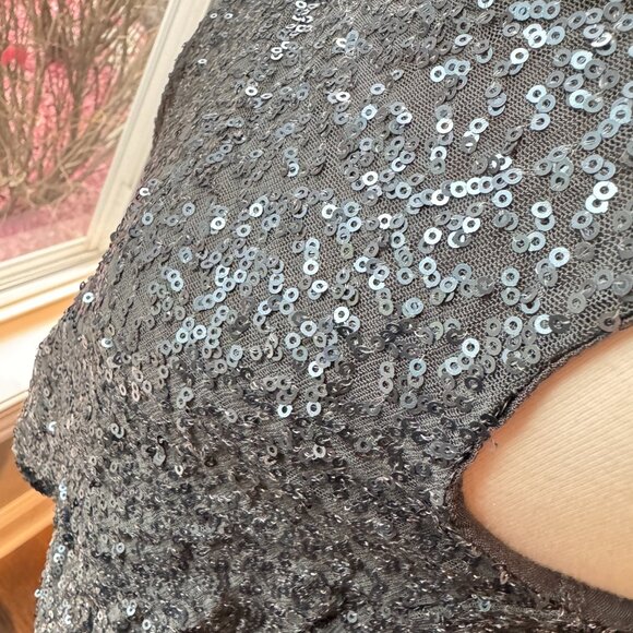 Lush Blue Sequin Mini Dress - Picture 7 of 11